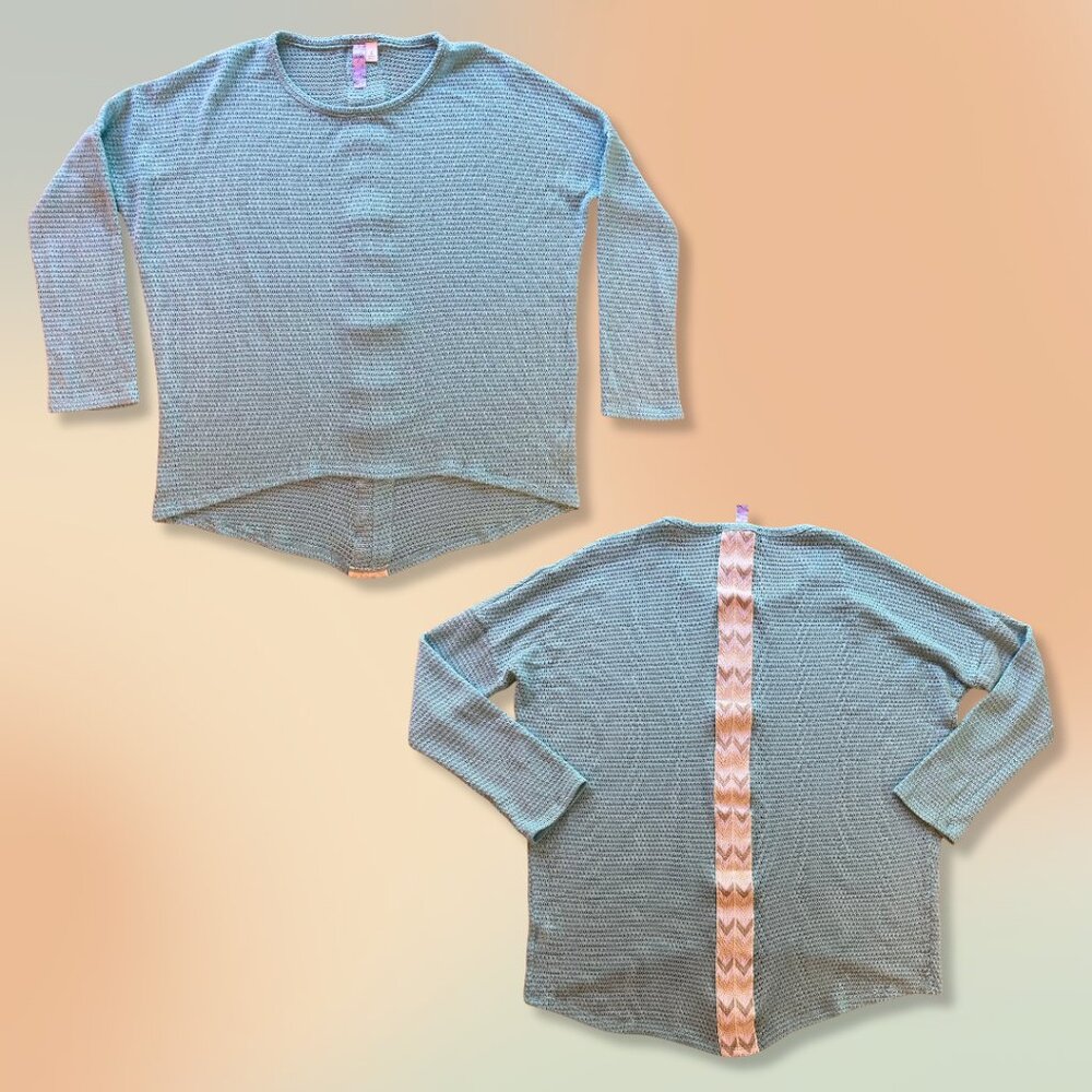 Francesca’s Turquoise Hi-Lo Sweater | Large - Picture 4 of 8